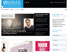 Tablet Screenshot of observerintelligence.com